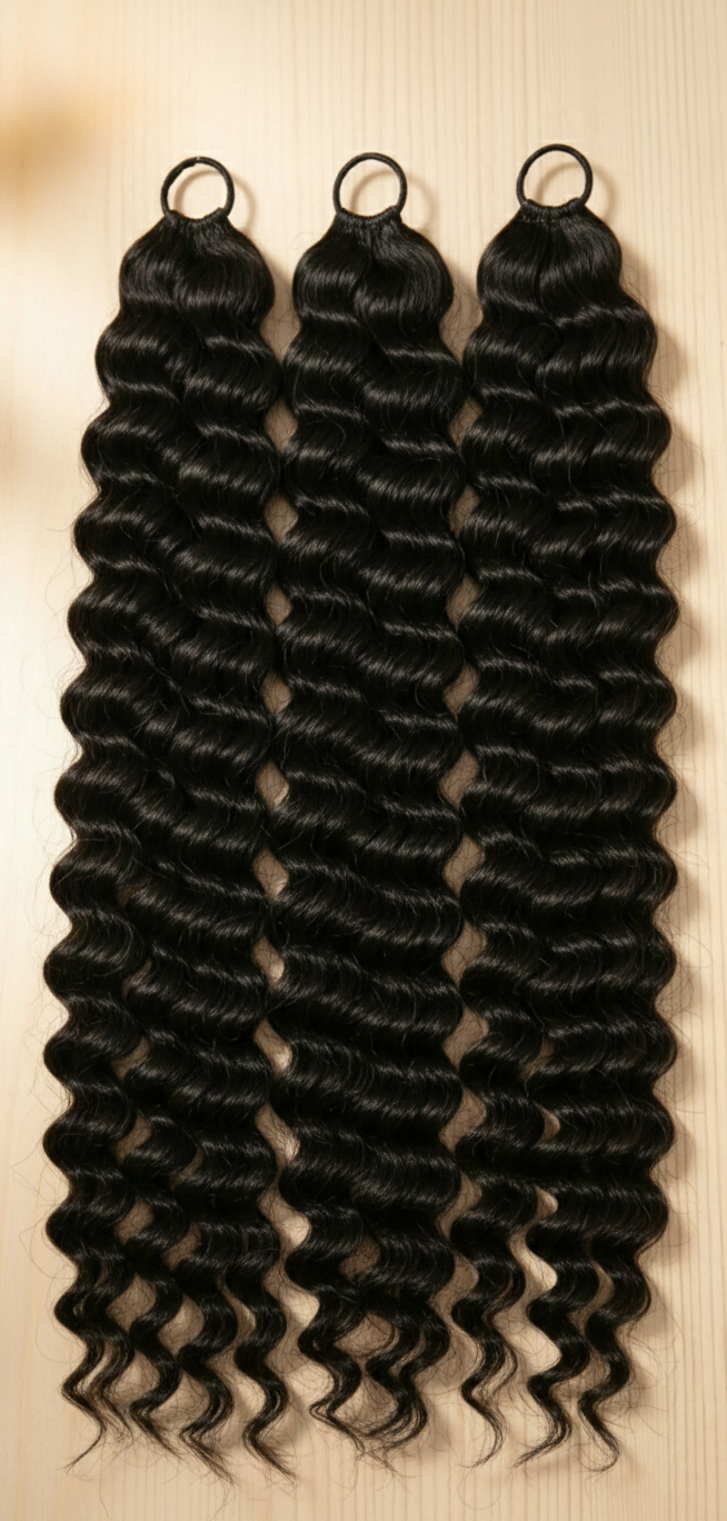Deep Wave Feather Crotchet