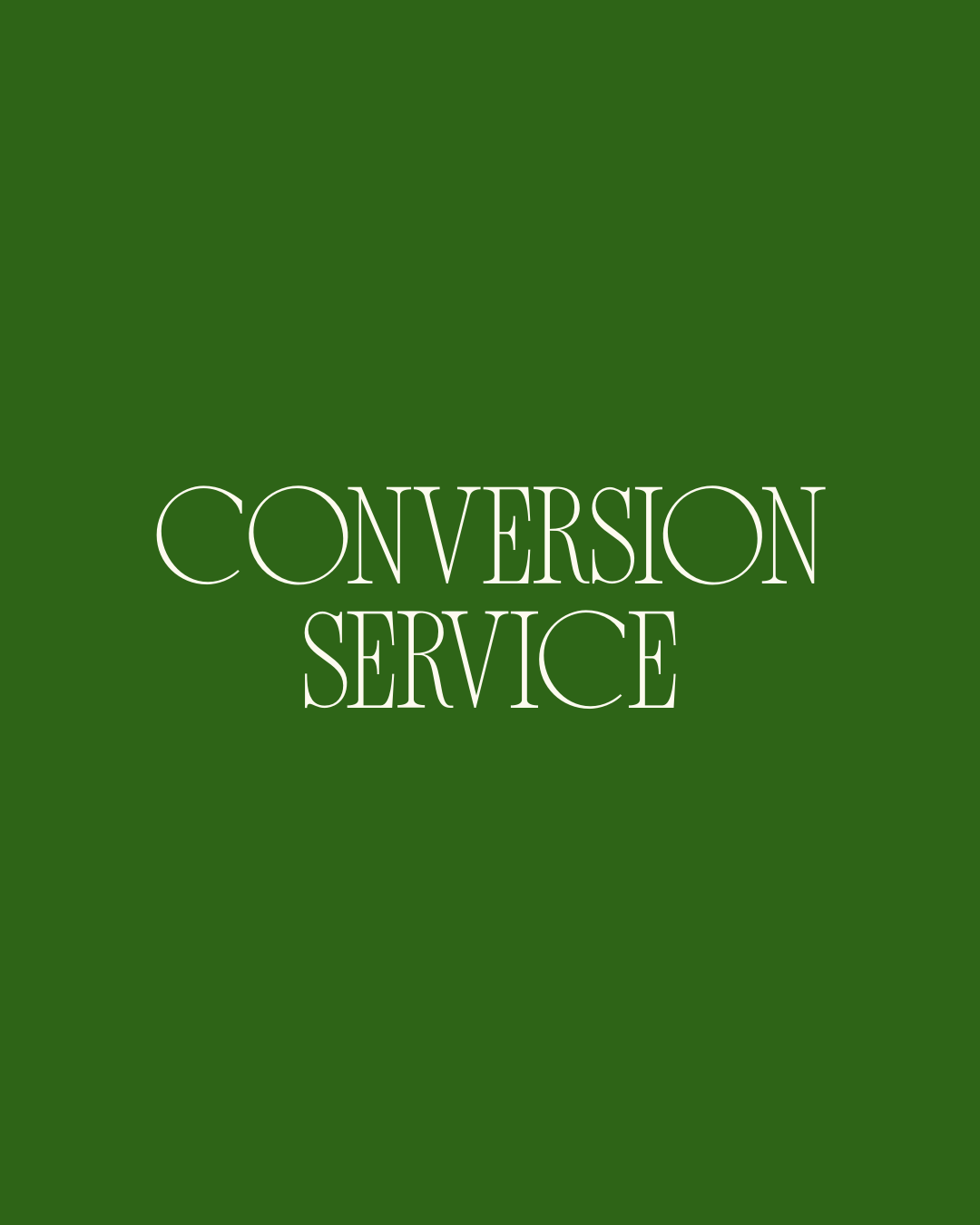 Conversion Service